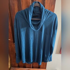 Jane and Delancey Cowl neck sweater, XL, Teal